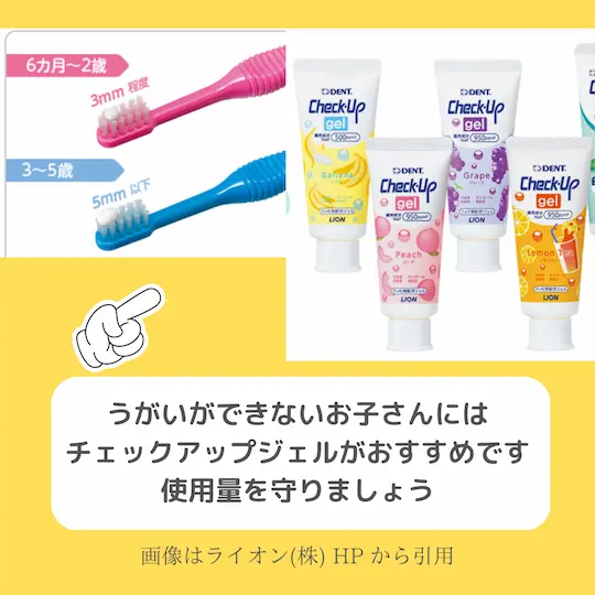 フッ素配合ジェルの使い方